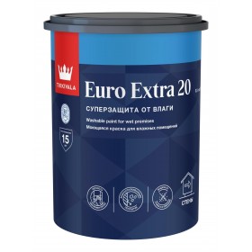 Краска для влажных помещений Tikkivala EURO EXTRA 20  0,9л